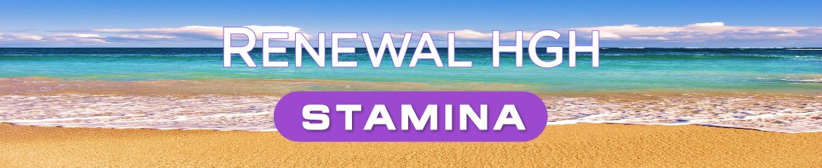 Renewal Stamina product name on natural background